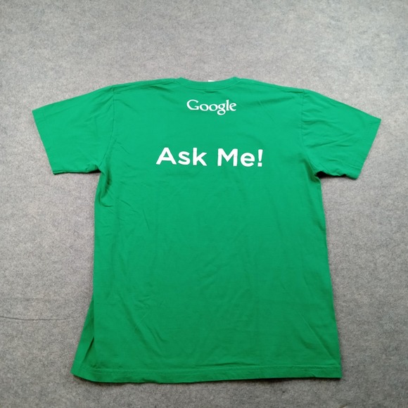 Google Shirt Mens Large Green Tech Computer Internal Systems Promo USA Vintage - Picture 4 of 8